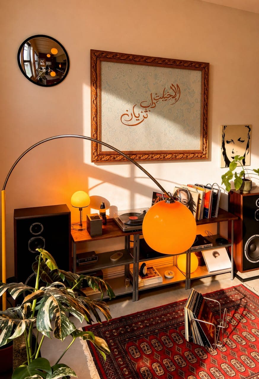 Détail de la calligraphie du tableau ILA KHIYABET DABA TEZYAN